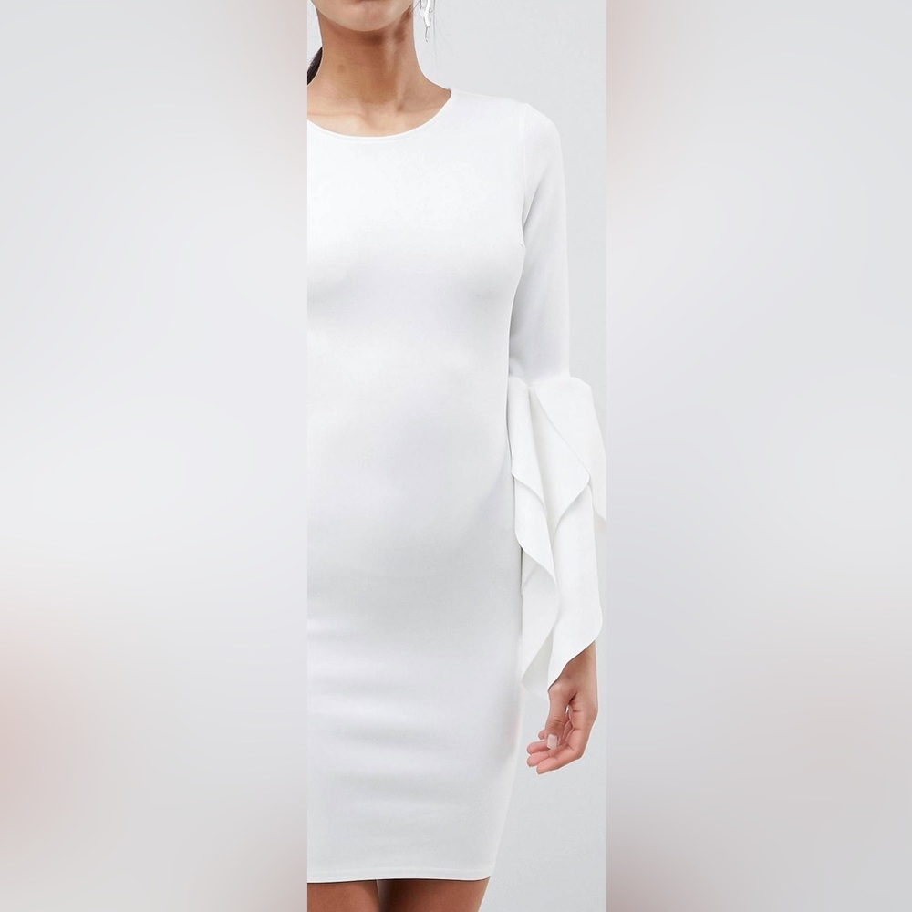 NWT ASOS CLUB L BODY-CON SCUBA MINI DRESS 8 - Picture 4 of 10